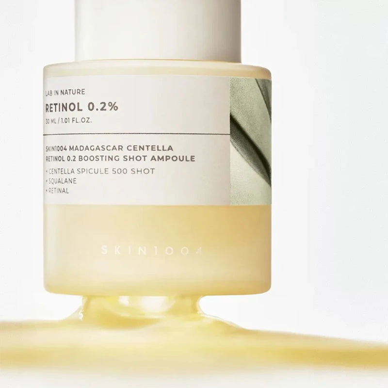 Ampola Coreana de Centelha Asiática com Retinol e Matrixyl para o Cuidado dos Poros e Anti-rugas