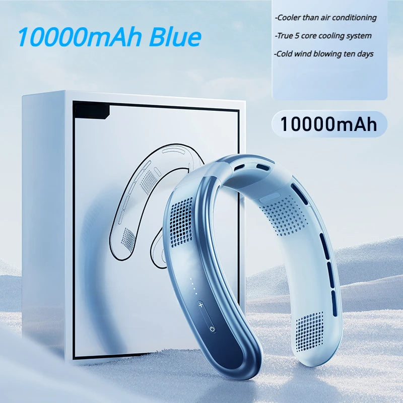 Portable Neck Fan 10000mAh Rechargeable Fan