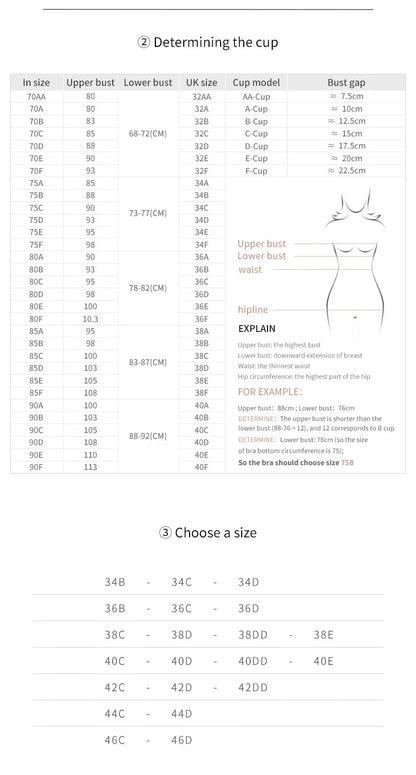 Women Full Coverage Push Up Bra Underwire Sculpting Uplift Shapewear Deep Cup