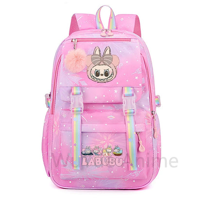 Mochila estampada fofa de anime para adolescentes estudantes crianças meninas meninos mochila escolar