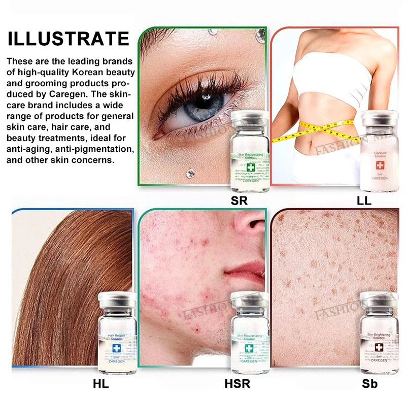 Korea 5ml Hyaluronic Collagen Peptide Essence Repair Facial Moisturizing Rejuvenating