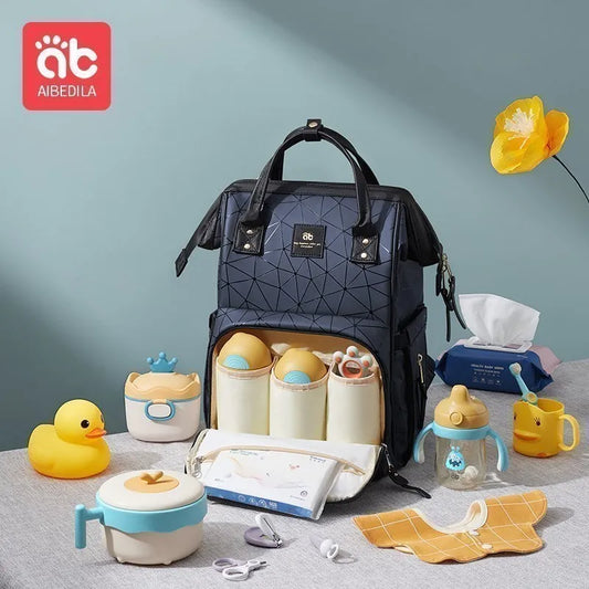 AIBEDILA Mommy Bag Impermeável USB Grande