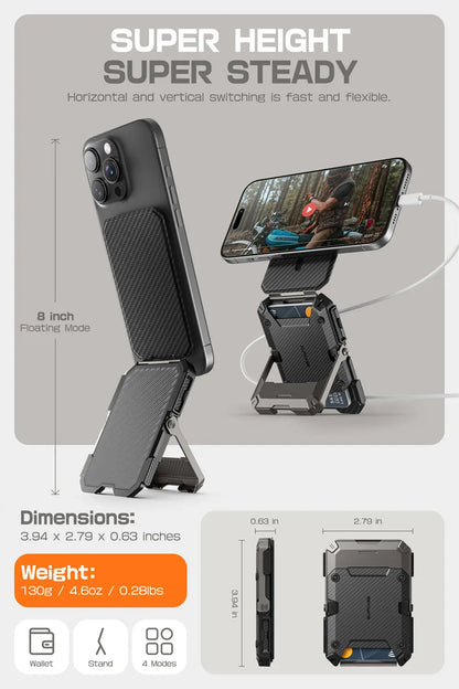 Soporte magnético tipo trípode SUPCASE con tarjetero para iPhone 16/15/14/13/12