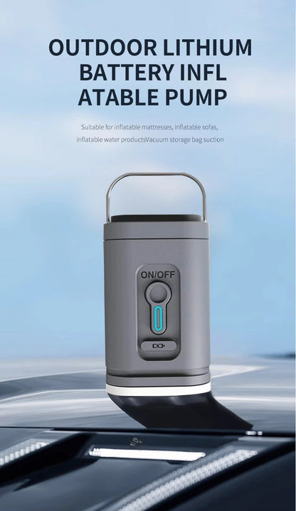 Portable Wireless Air Pump for Outdoor Cushions, Beds, and Yoga Balls.**