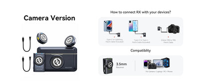Micrófono de solapa inalámbrico Hollyland Lark M2 para iPhone, cámara, alcance de 300 m