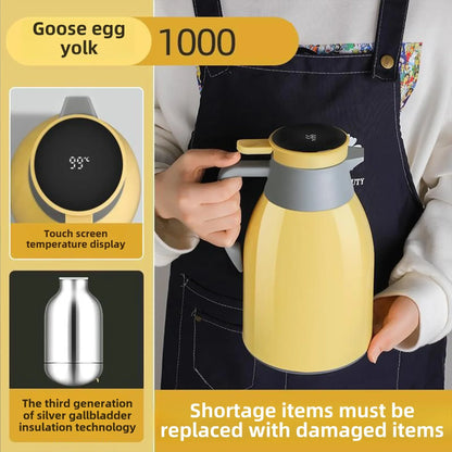 Hervidor térmico de cocina con pantalla digital para café, termo de vidrio de 1/1,3/2 l
