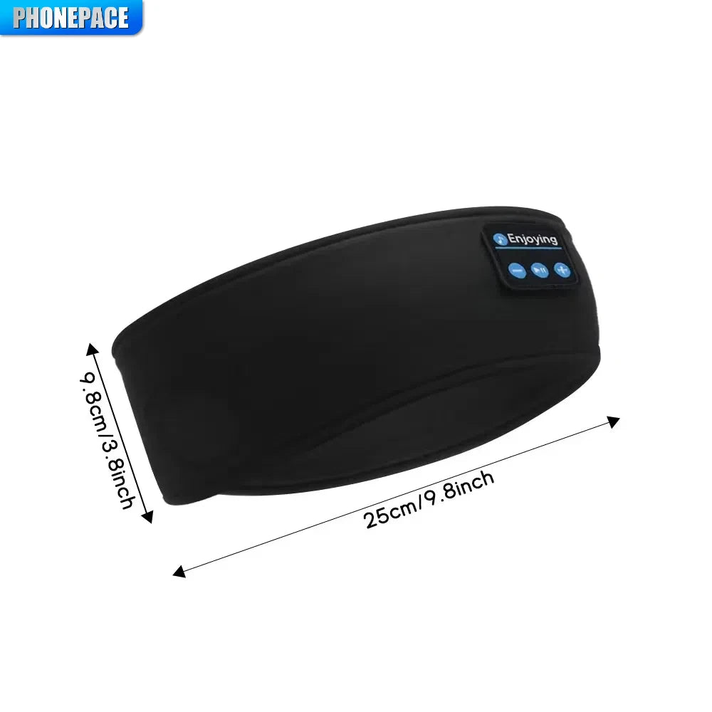 HOMEFISH BT Earphones Sports Sleeping Headband Elastic Wireless Headphones