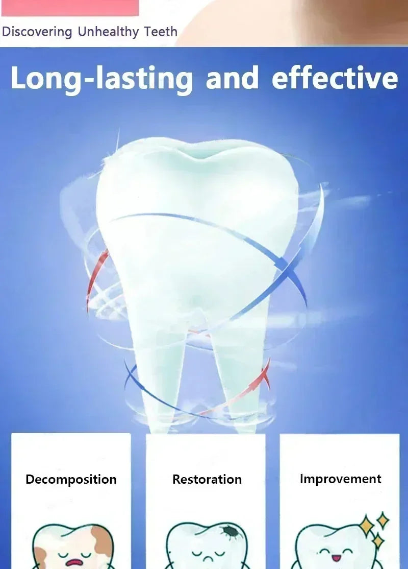 Toothpaste of Teeth Whitening Repair of Cavities Caries Removal of Plaque Stains Decay
