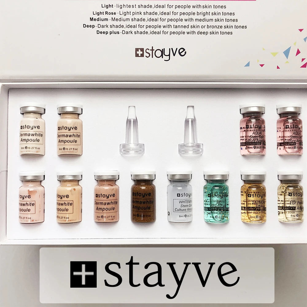 Stayve 8ml Korea BB Cream Glow Serum Starter Kit CC Foundation Cream Facial