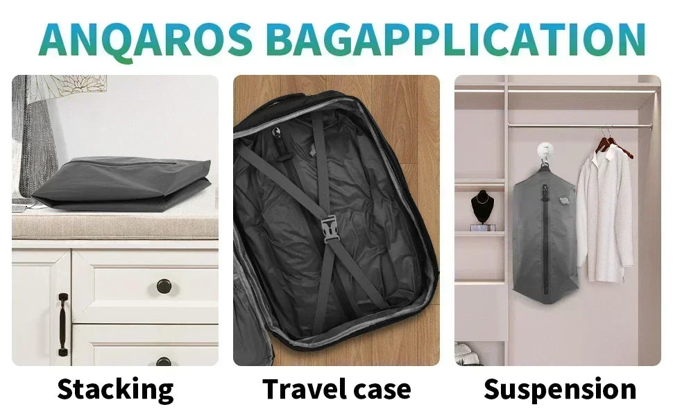 Bolsa de compresión al vacío de 17L con bomba de aire, bolsa de equipaje de viaje reutilizable