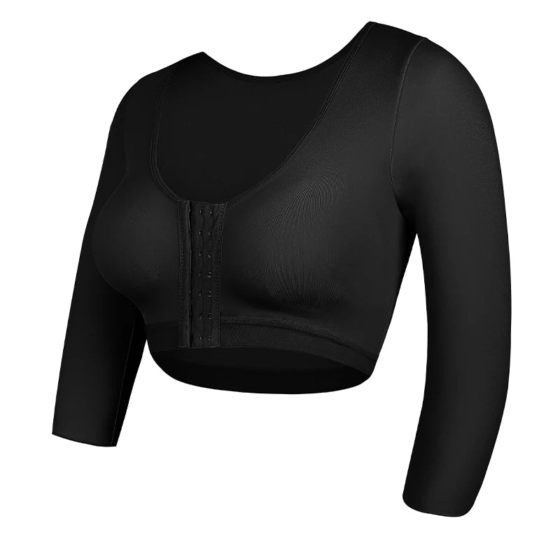 Shaper Tops for Women Flabby Arms Compression Post Surgery Front Closure Bra Cropped