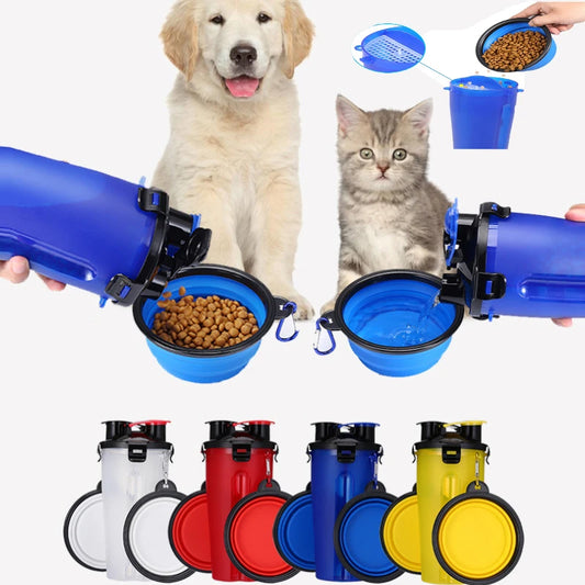 2 IN 1 Dogs Travel Water Bottle: Your Perfect Outdoor Companion!