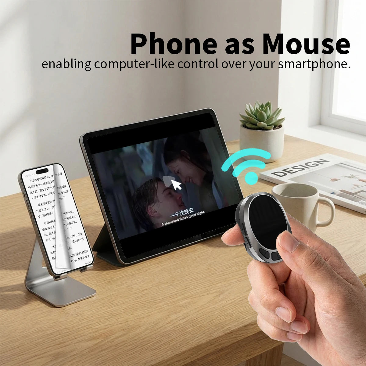TikTok remote, scrolling ring, finger mouse, bluetooth page turner