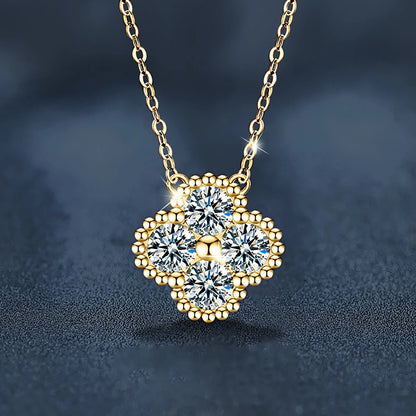 18k Gold Plated 925 Silver 3mm Moissanite Necklace Earrings Bracelet Sets 3 In 1