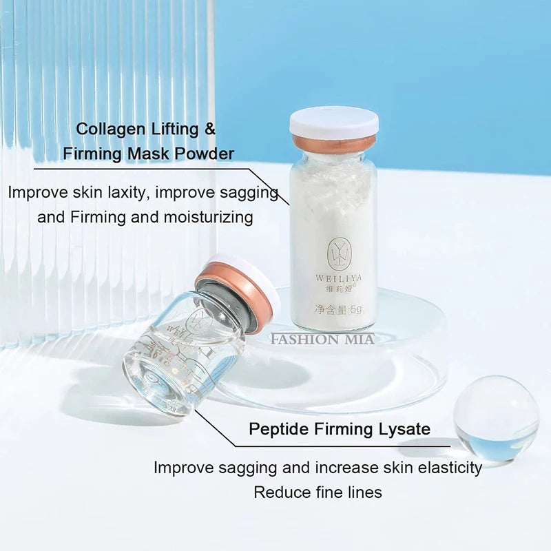 Kit de Máscara Facial Refirmante com Peptídeos de Colagénio Coreano para Lifting em V