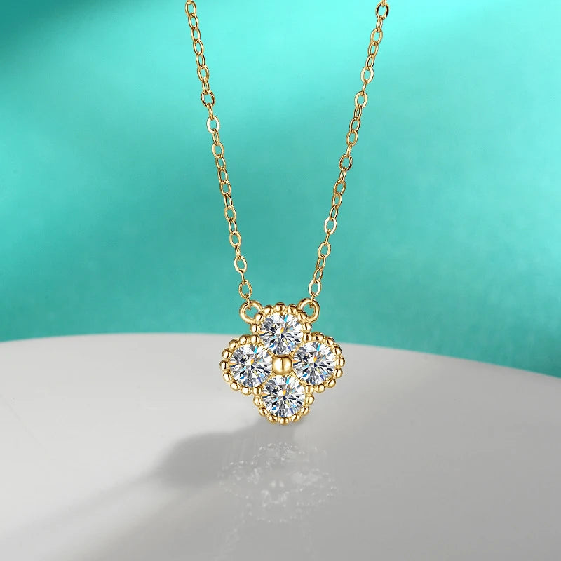 18k Gold Plated 925 Silver 3mm Moissanite Necklace Earrings Bracelet Sets 3 In 1