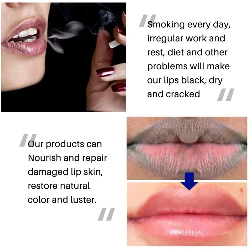 Remove Dark Lip Balm Lightening Melanin Mask Gloss Oil Exfoliating Clean Deep