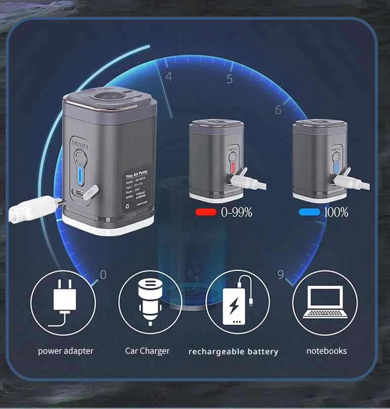 Portable Wireless Air Pump for Outdoor Cushions, Beds, and Yoga Balls.**
