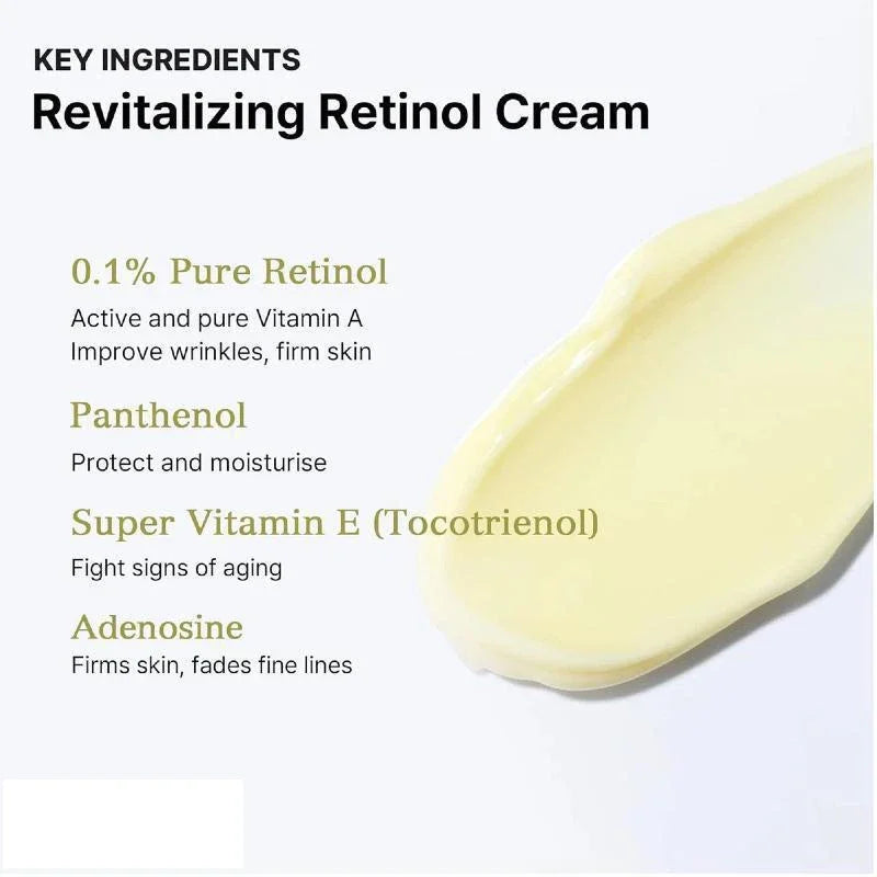 Creme facial antirrugas coreano refirmante com retinol 0,1 