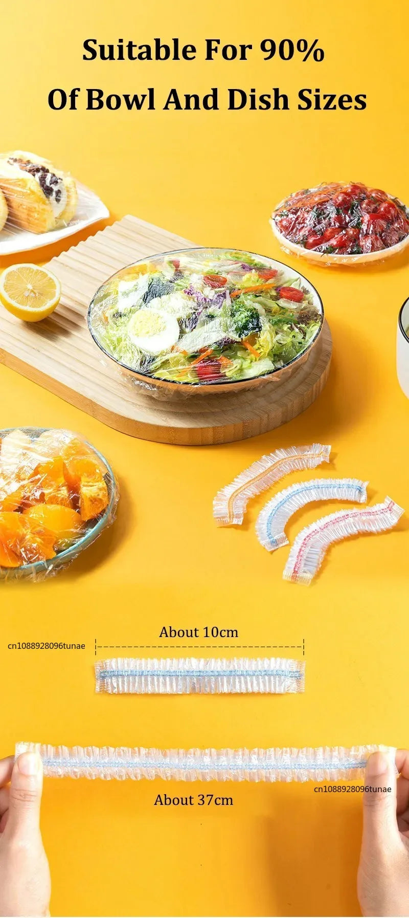 Funda de alimentos Plástico Colorido Envoltura Elástica Tapa Plato Bolsas de Embalaje de Cocina Bolsa de Almacenamiento