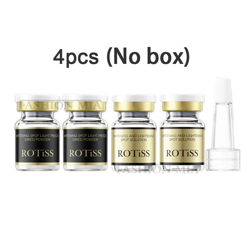 Sérum facial coreano em pó liofilizado com niacinamida e levedura, Pro-Xylane, hidrata, rejuvenesce e remove a melanina.