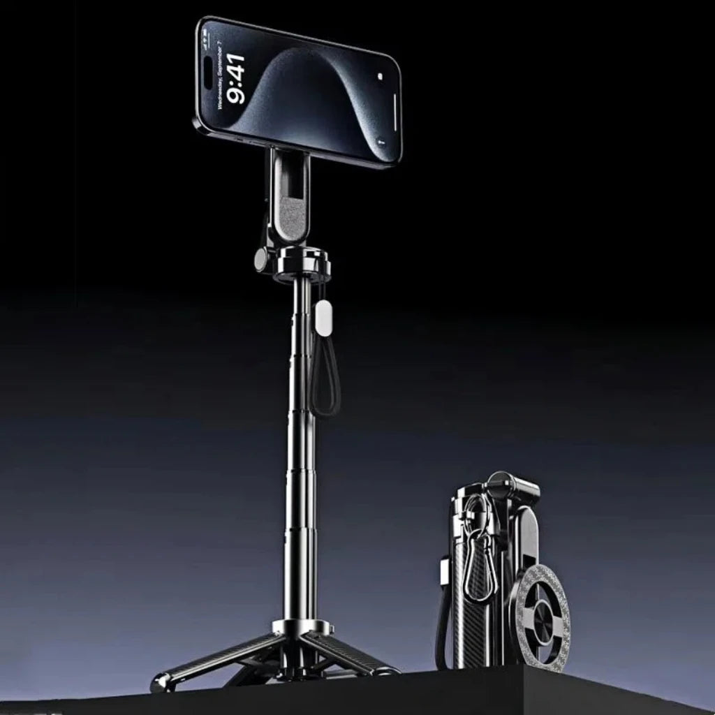 4-in-1 Multifunctional Magnetic mini Selfie Stick with 360° Rotation Wireless Bluetooth