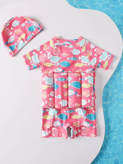 Children's Buoyancy Swimsuit One-piece Swimsuit for Kids Floating