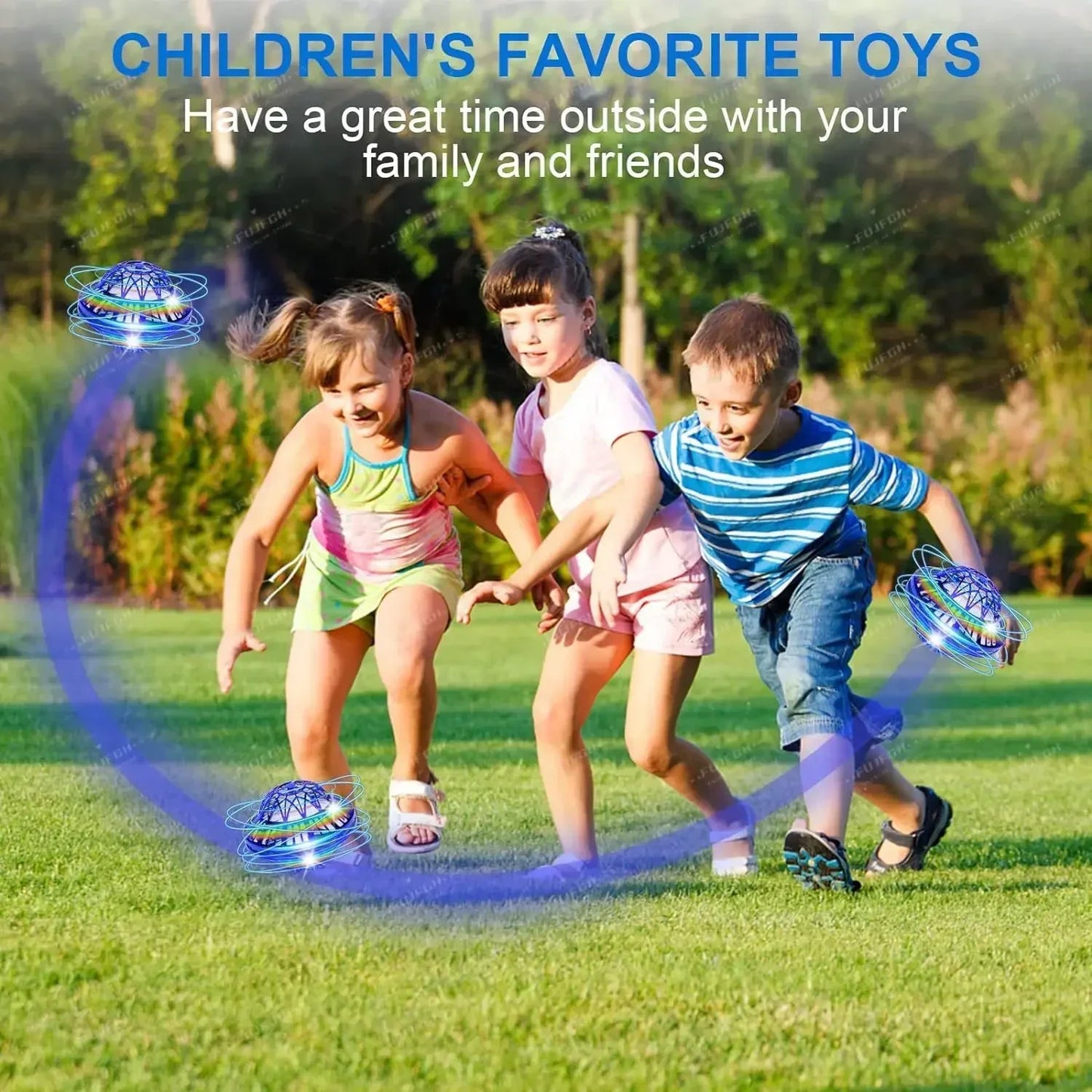 Flying Orb Boomerang Ball LED Lights Flying Spinner Drone Magic Ball