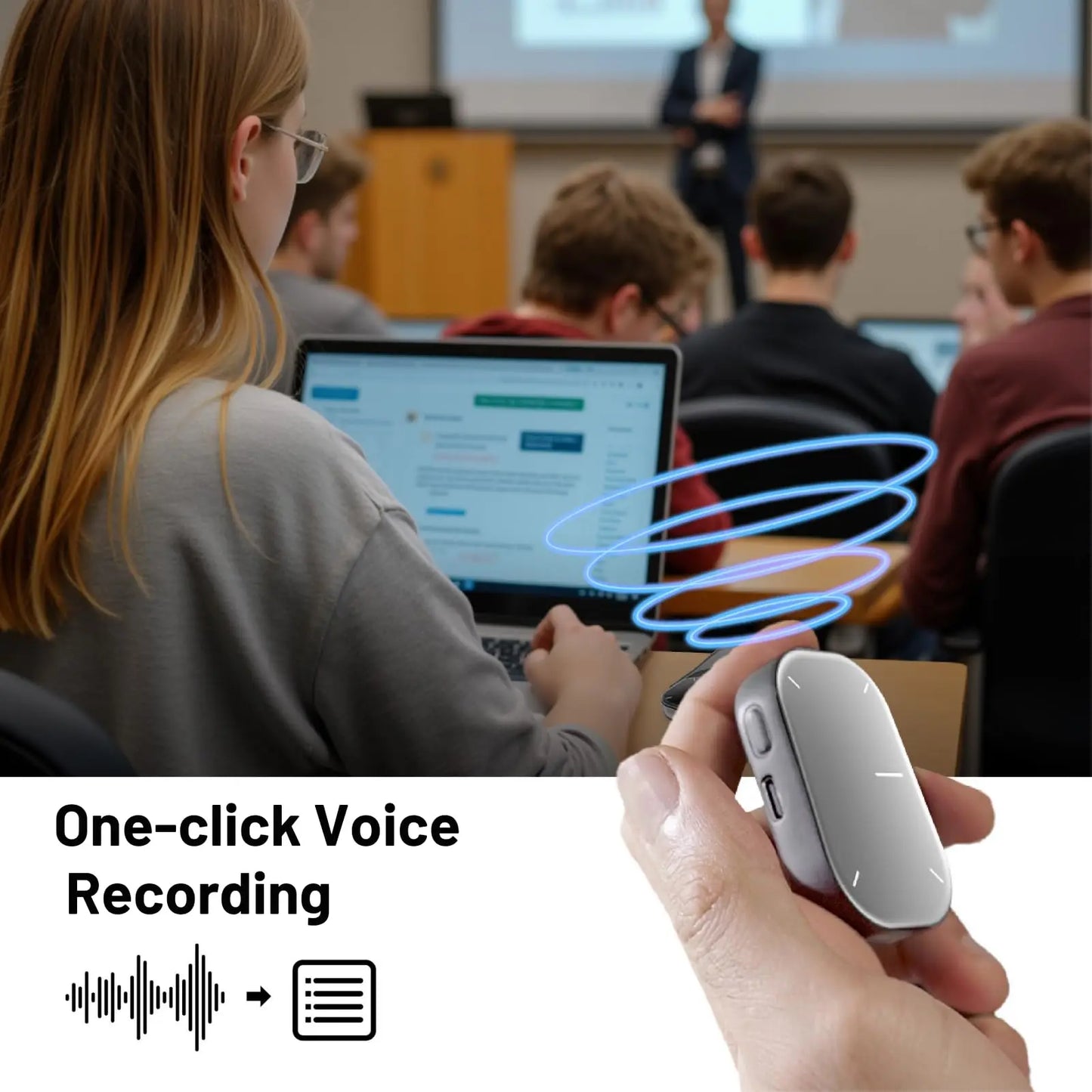 Air Mouse Wireless Touchpad All-in-one Pocket AI Recording ChatGPT