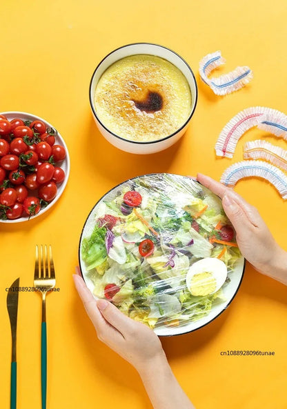 Funda de alimentos Plástico Colorido Envoltura Elástica Tapa Plato Bolsas de Embalaje de Cocina Bolsa de Almacenamiento