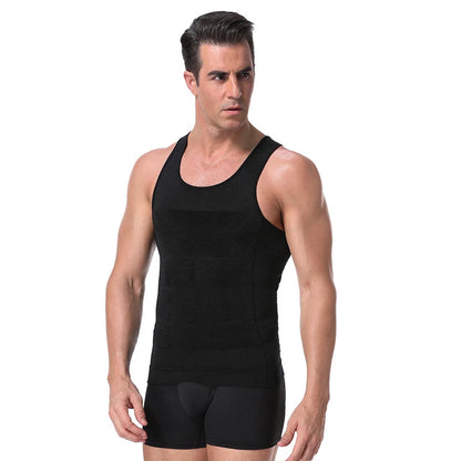 Men's Shapewear Slimming Body Corset Vest Shirt Compression Abdomen