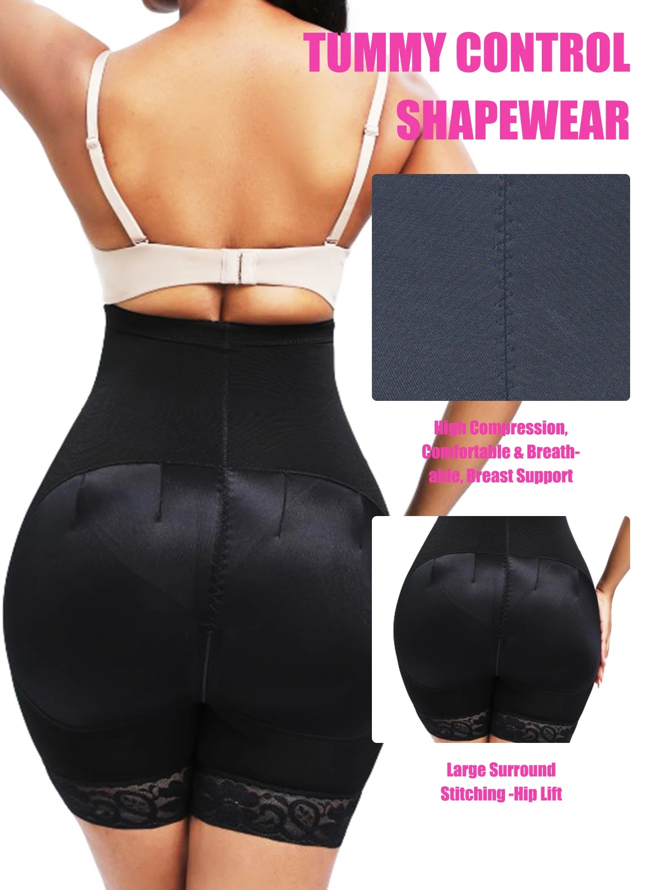 Women High Compression Girdles Waist Trainer High Waist Tummy Control Panties