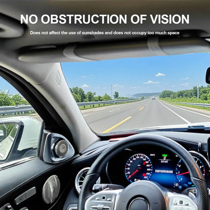 Car Sun Visor Makeup Mirror LED Light Touch Screen Adjustable Brightness Auto