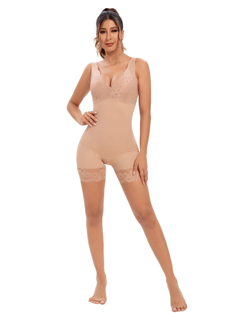 Shapewear Women Full Body Shaper Slimming Bodysuits Lace Corset Waist Trainer Shaping