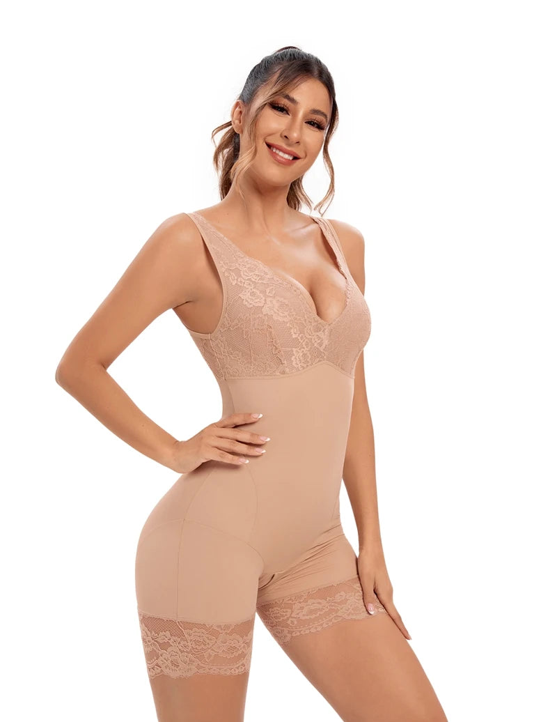 Shapewear Women Full Body Shaper Slimming Bodysuits Lace Corset Waist Trainer Shaping