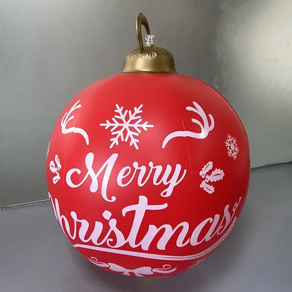Outdoor Christmas Inflatable Decorated Ball 60cm PVC Giant Big Large Balls Xmas