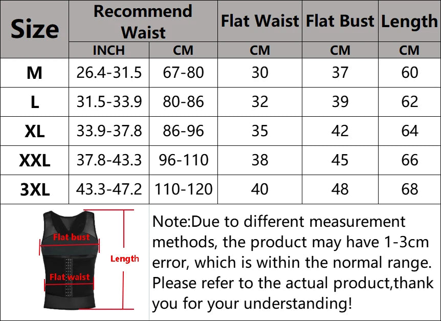 Men's Body Shaper Compression Vest Abdomen Shapewear Tummy Slimming Sheath Belly