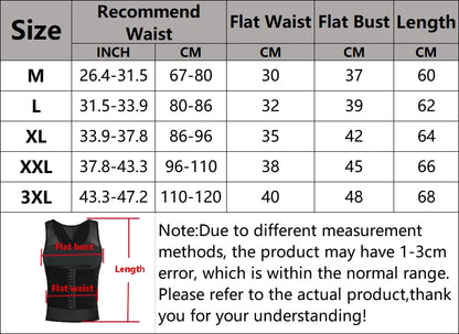 Men's Body Shaper Compression Vest Abdomen Shapewear Tummy Slimming Sheath Belly