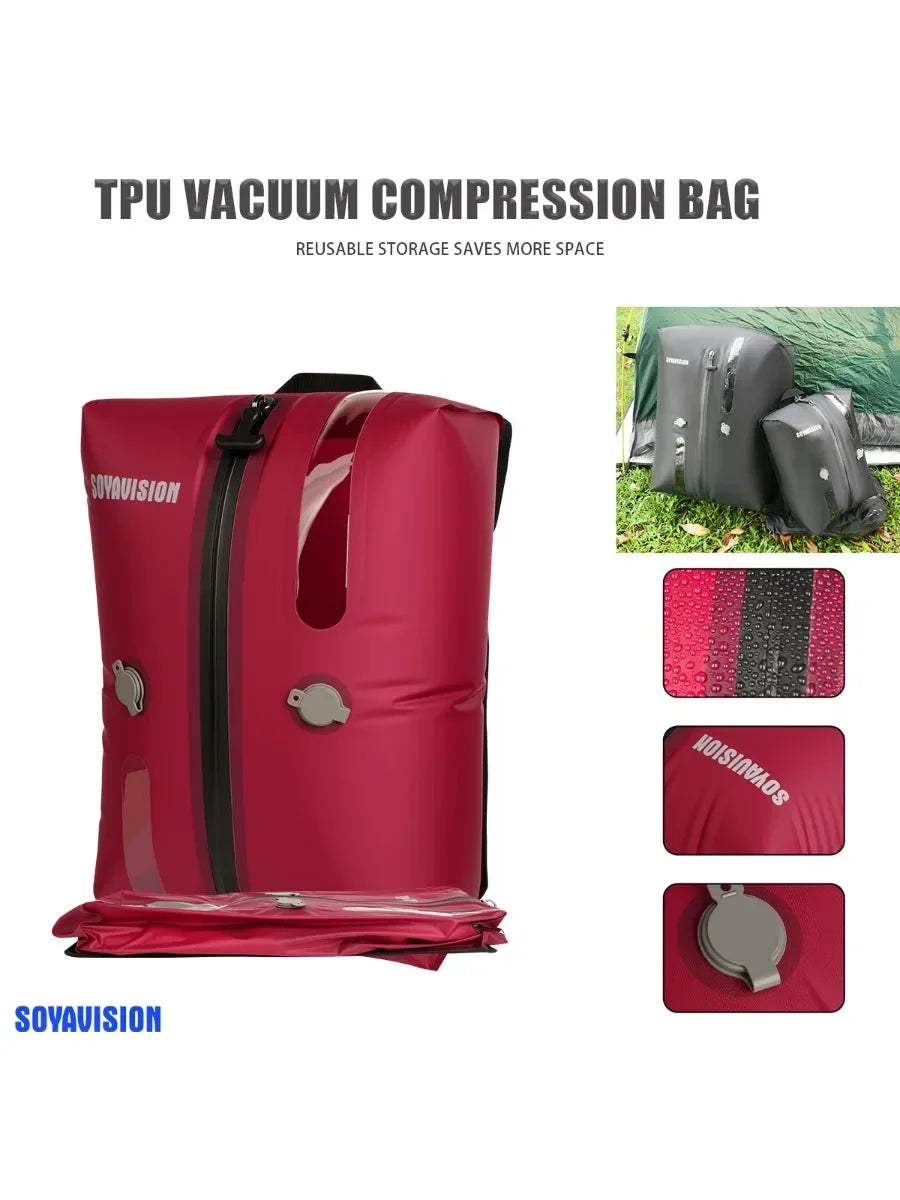¡Gran oferta! Bolsas de vacío de TPU S M L, bolsas de compresión al vacío reutilizables, equipaje impermeable