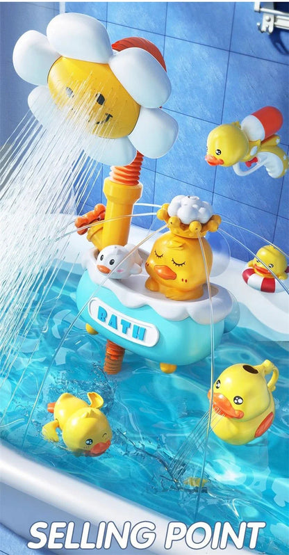 Baby Bath Toy Clouds Duck Model Bathing Cute Swimming Water Game