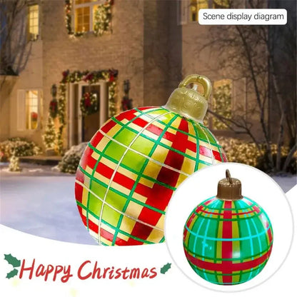 Outdoor Christmas Inflatable Decorated Ball 60cm PVC Giant Big Large Balls Xmas