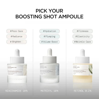 Ampola Coreana de Centelha Asiática com Retinol e Matrixyl para o Cuidado dos Poros e Anti-rugas