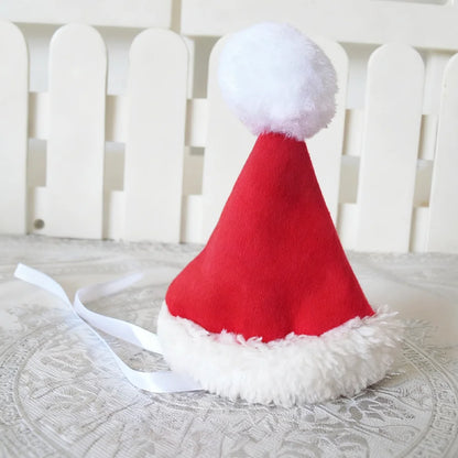 Funny Cat Costume For Christmas Festival Cute Santa Claus Cosplay Pet Jumpsuit