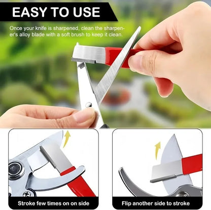 Knife Grinding Stone Steel Sharpener for Axe Scissors Pocket Kitchen Garden Tools