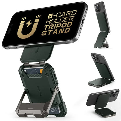 Soporte magnético tipo trípode SUPCASE con tarjetero para iPhone 16/15/14/13/12