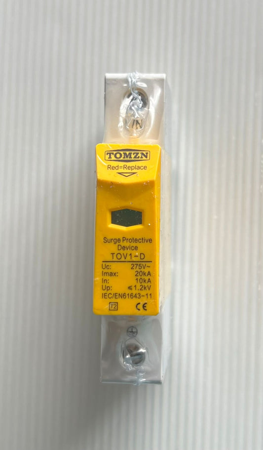 Protector contra sobretensiones doméstico de CA SPD 1P 20KA 40KA 60KA, dispositivo de protección contra sobretensiones de bajo voltaje de 275 V y 385 V