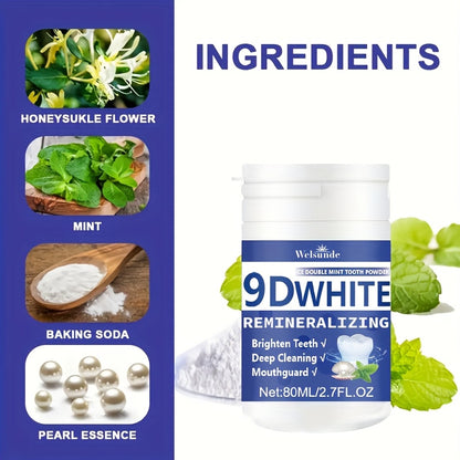 9D White Remineralizing Hydroxyapatite Tooth Powde