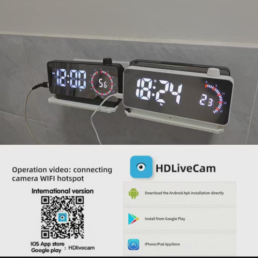 4K &amp; 1080P HD WiFi Clock Camera – Smart, Secure, Invisible.