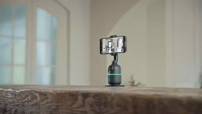 VIKEFON Estabilizador de cardán con seguimiento facial automático inteligente 360° Trípode con palo selfi
