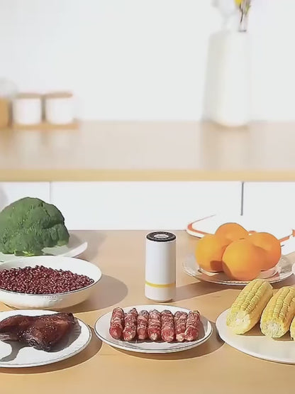 Mini bomba de aire eléctrica recargable para bolsa sellada al vacío para conservar alimentos frescos